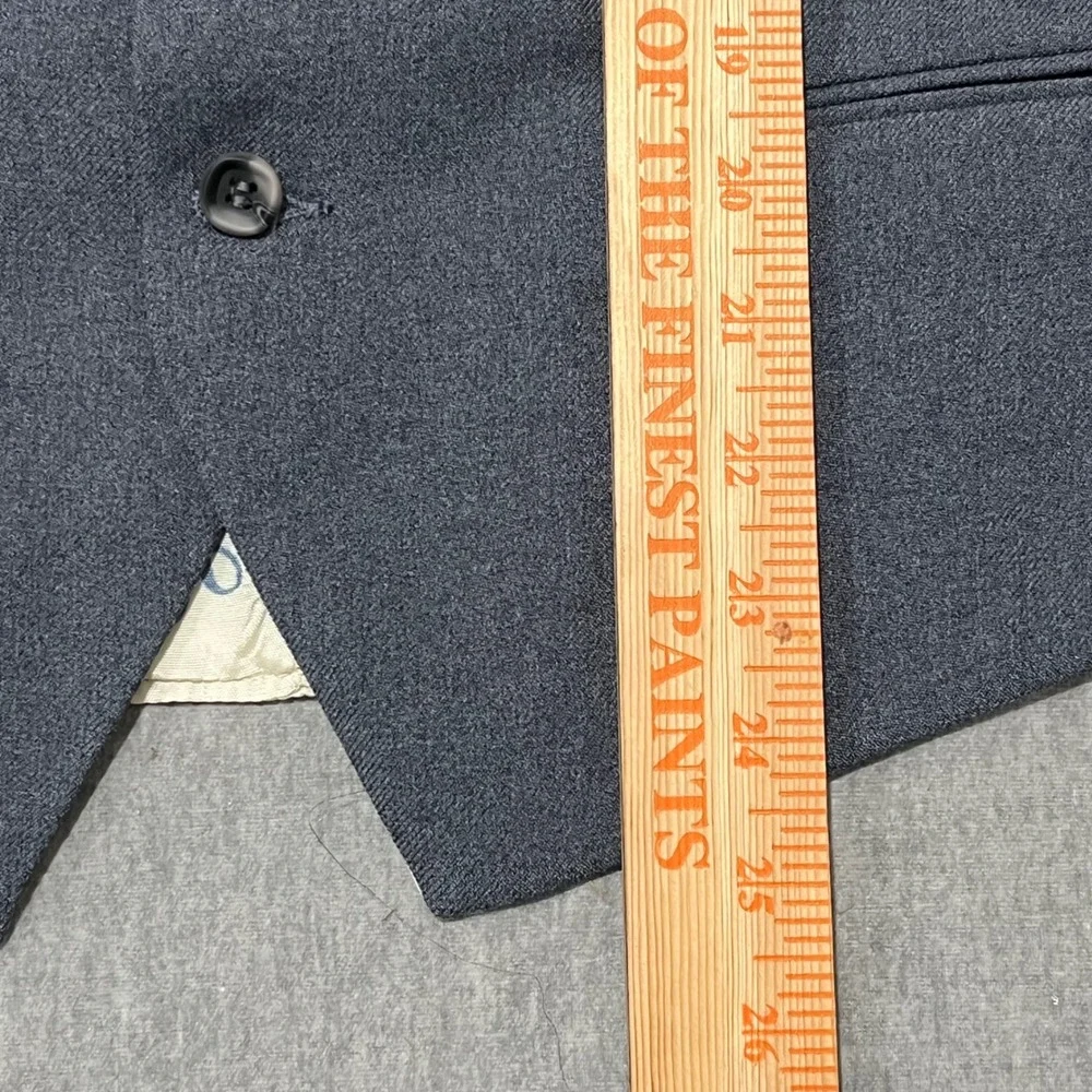 Vintage Levis Panatela Mens Vest Blue Gray Logo Back Cinch Waist Retro Large